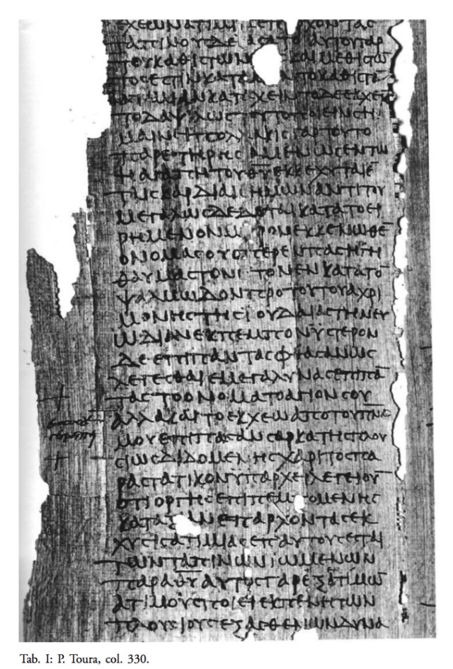 The Tura Papyri | Variant Readings