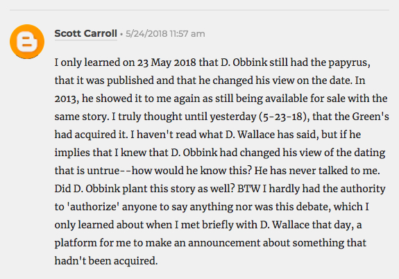 Carroll Comments 2018 05 24