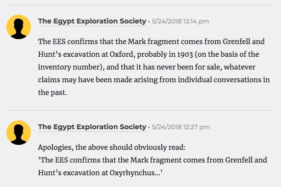 EES on Mark fragment