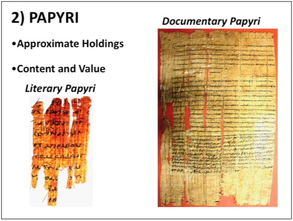 green collection genesis papyrus