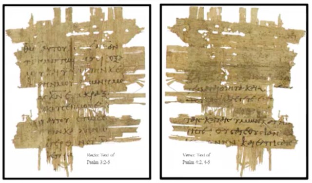 Carroll Psalms Leaf front and back