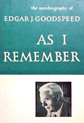 Goodspeed As I Remember