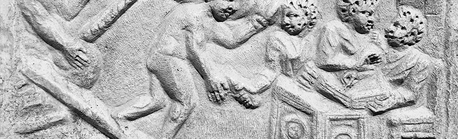 A Relief from Portus showing a Writer at a Desk | Variant Readings