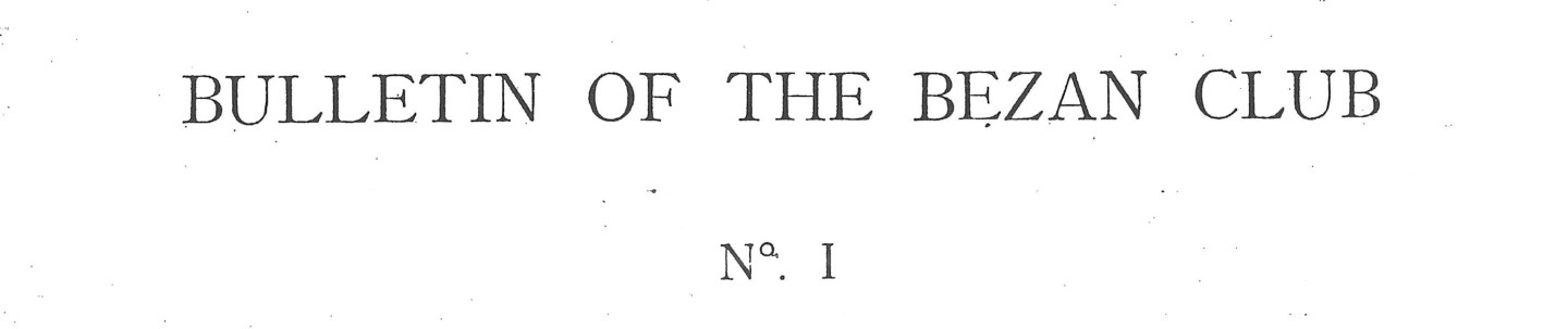 The Bulletin of the Bezan Club | Variant Readings
